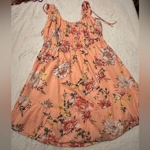 Maurices Peach Floral  Dress